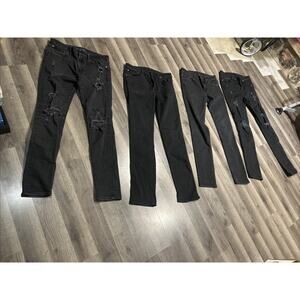 Lot Of 4 Men’s American Eagle 34x 36 Black Air flex Jeans